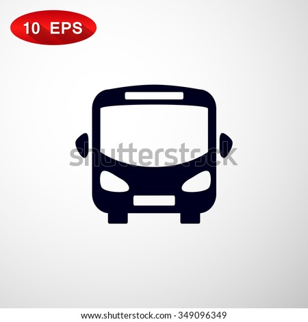 Bus vector icon Royalty-Free Stock Photo #349096349