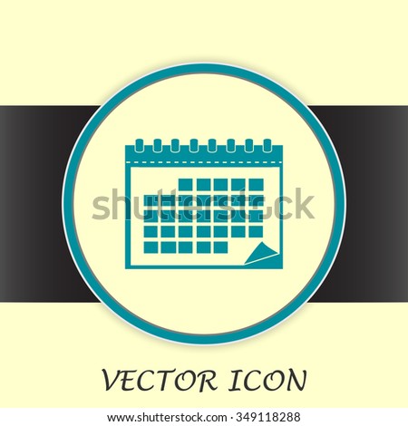 Vector illustration of calendar 