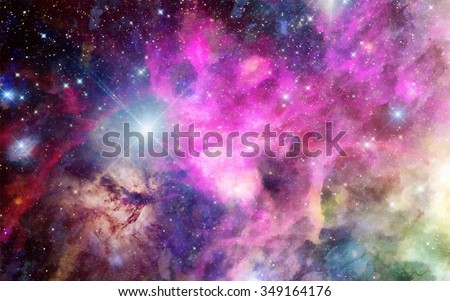 Texture of soft colored abstract watercolor space background