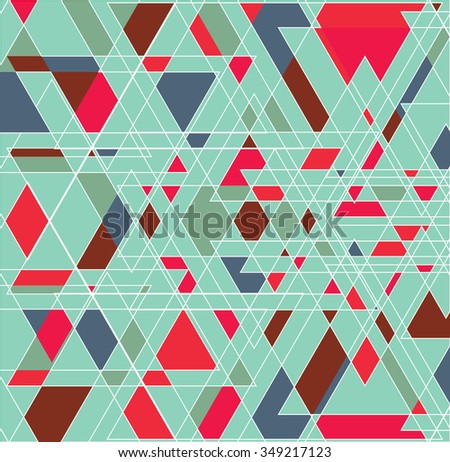 Abstract triangle pattern. Modern template.