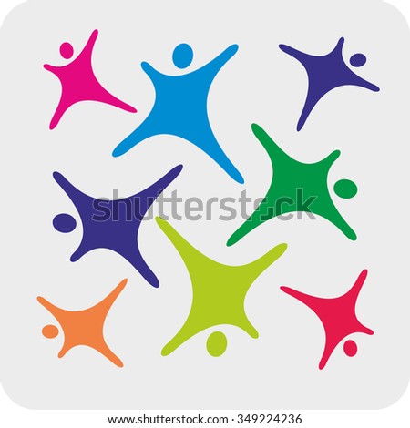 Stock Photo of Teamwork business logo