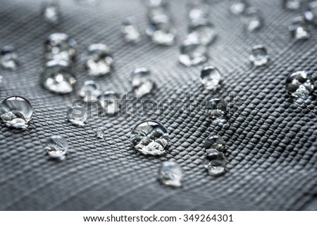 Waterproof coating background with water drops Royalty-Free Stock Photo #349264301
