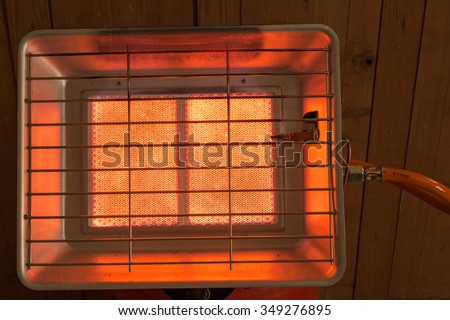 A close up of gas heater.