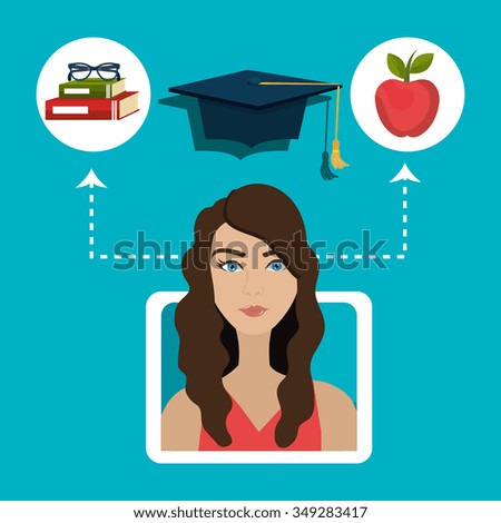eLearning and education graphic design, vector illustration eps10