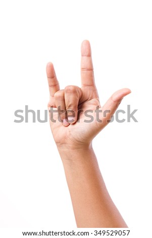 love hand sign isolated