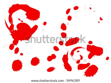 Ink splats - can be used how background or wallpaper (vector, illustration)