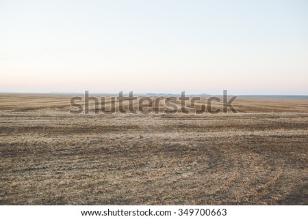 field and sky Royalty-Free Stock Photo #349700663