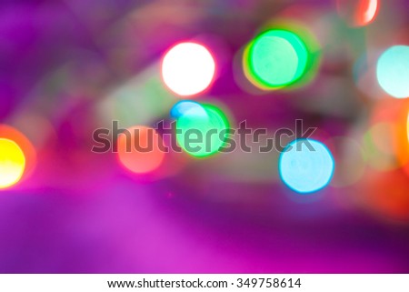 Abstract colored bokeh background