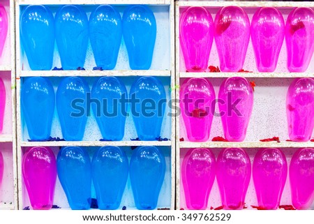 Color background with glossy balloon