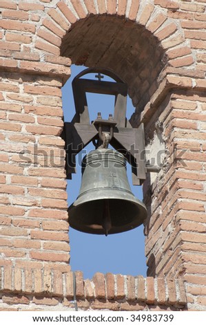 Old bell picture. Details and perspective views.