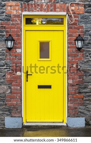 Yellow old door