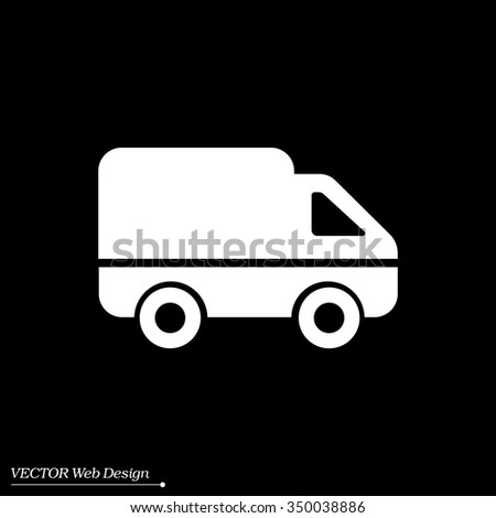 Delivery Truck icon. Vector illustration.