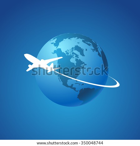 Airplane symbol vector design