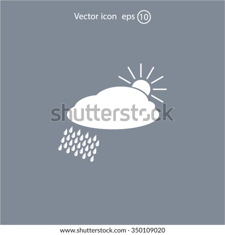 cloud with rain and sun