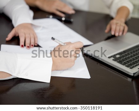lawyers researching a case Royalty-Free Stock Photo #350118191