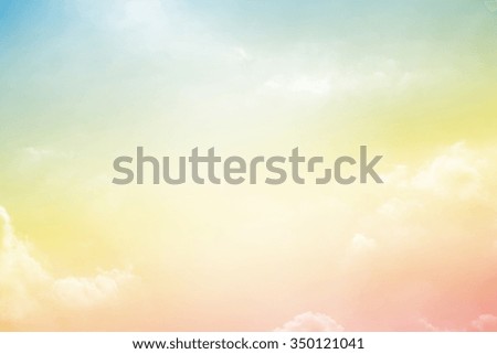 sky and clouds with gradient filter, nature abstract background