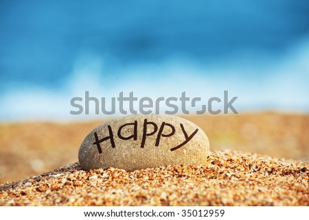 Pebble on beach