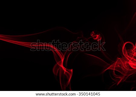 Red Smoke on black background