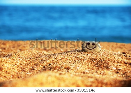 Pebble on beach