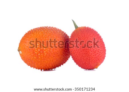 Gac fruit , Typical of orange-colored plant foods in Asia, gac fruit co