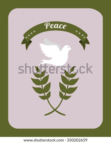 message of peace design, vector illustration eps10 graphic 