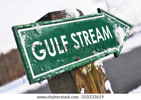 GULF STREAM road sign