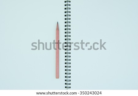 book and pencil background