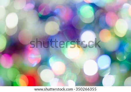 Blurred bokeh festive lights abstract background