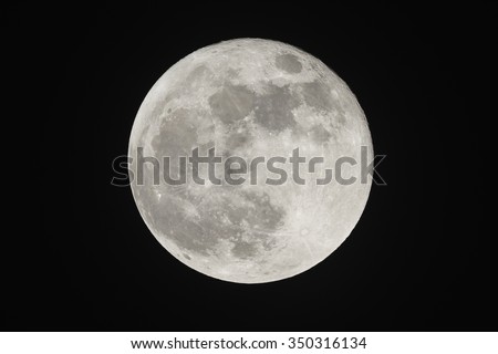 Full moon on the dark night Royalty-Free Stock Photo #350316134