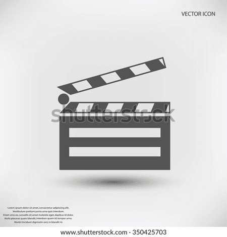 set icons cinematography cinema and movie vector illustration is