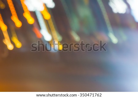 Bokeh car lights background
