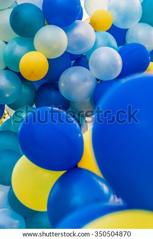 Colorful balloons decorated the event.
