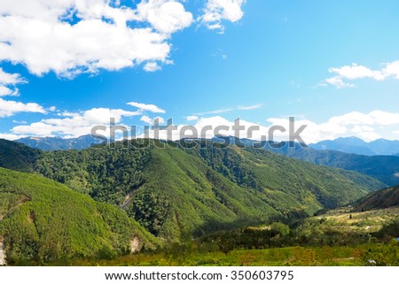 mountains and sky