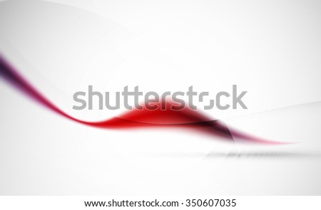 Red purple wavy line abstract background. Business or hi-tech presentation template or advertising layout