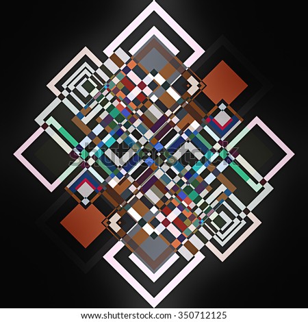 textile design geometry shapes, square split art design, creative geometric design,