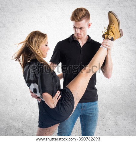 Couple dancing together