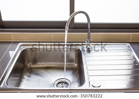 Dirty sink. Royalty-Free Stock Photo #350783222