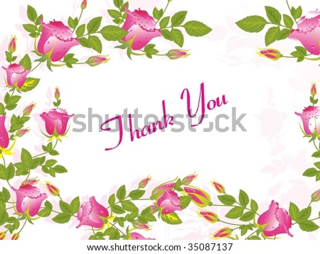 abstract background with decorated romantic rose