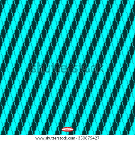 seamless abstract angular turquoise pattern with azure structure texture isolated on slate background. vector illustration