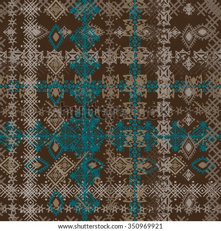 Abstract ethnic seamless pattern. Tribal art print. Background texture, wallpaper, wrapping