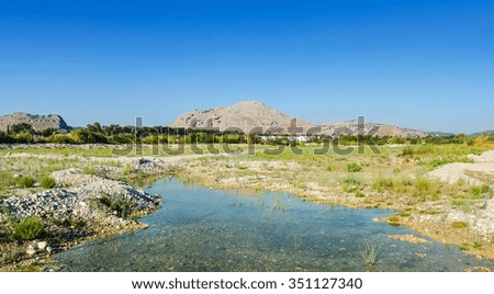 Seasonally dried river on Rhodes