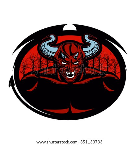 Red devil illustration
