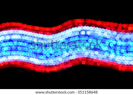 Flag of Thailand ,  Colorful background with defocused lights - raster version