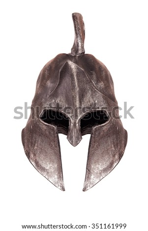 spartan helmet isolated in white background