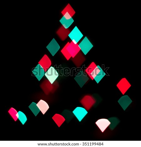 abstract blur christmas background with defocused lights