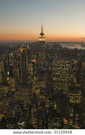 New York City at Sunset