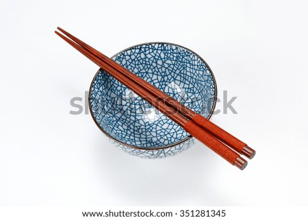 Blue and white porcelain chopsticks