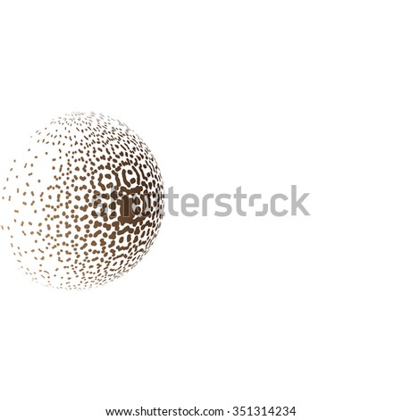 Abstract brown dots, white background for your text and logo. Toolbox







