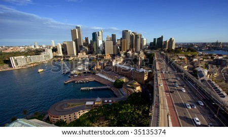 City Skyline at Circular Quay, Sydney, Australia