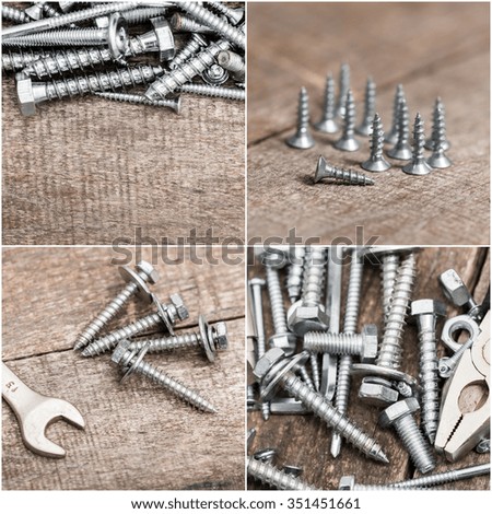 Screws, metal tools
